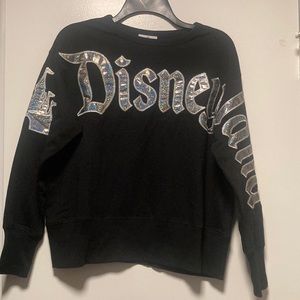 Disneyland black pullover sweater Small